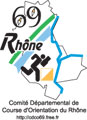 Logo Comit&eacute; D&eacute;partemental de Course d'Orientation du Rh&ocirc;ne