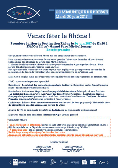 Venez fêter le Rhône avec Destination Rhône à L'îloz' !