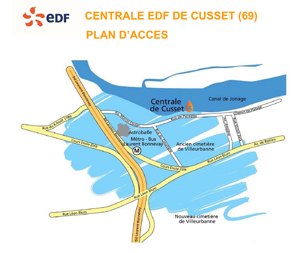 Visite de la centrale hydroélectrique de Cusset