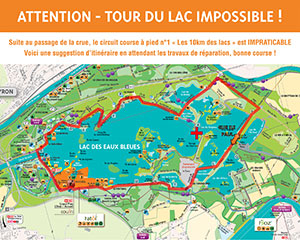 Carte du circuit VTT Provisoire n°3 : Le Tour du Lac