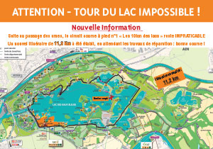 Carte du circuit VTT Provisoire n°3 : Le Tour du Lac