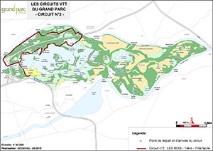 Carte du circuit VTT n°2 : Les Bois