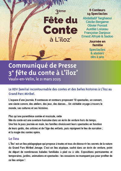 3<sup>ème</sup> Fête du Conte à L’îloz’